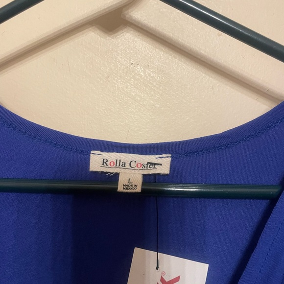 Rolla Coster sz large Elegant Blue Dress - Picture 5 of 7